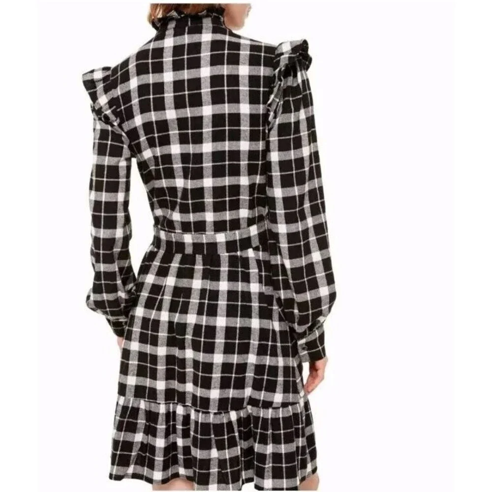 Kate Spade rustic plaid flannel dress M